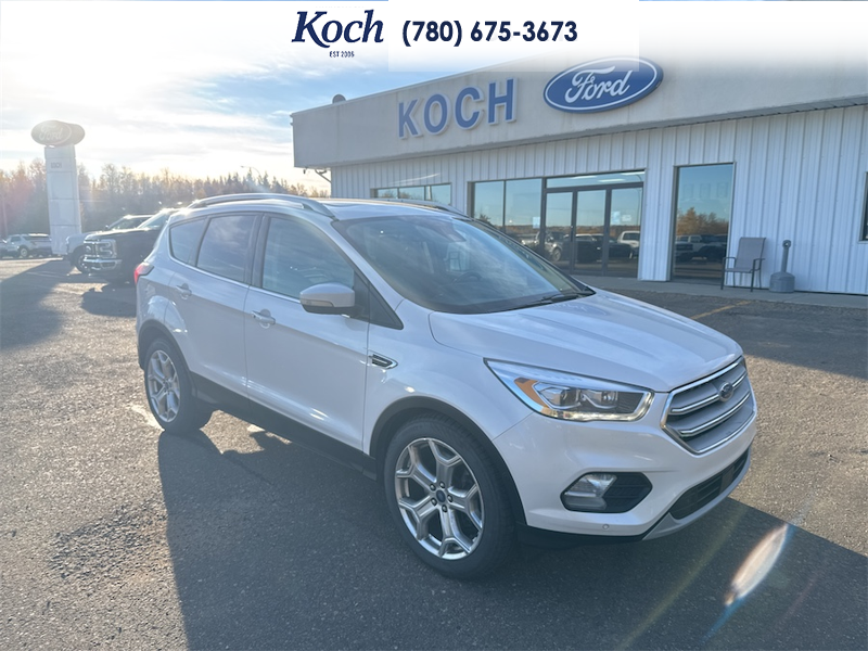 USED 2019 Ford Escape Titanium 4WD - White Exterior / UNKNOWN Interior - $9,495 - Stock #AR565A - VIN 1FMCU9J90KUC16134 - Photo 1