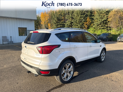 USED 2019 Ford Escape Titanium 4WD - White Exterior / UNKNOWN Interior - $9,495 - Stock #AR565A - VIN 1FMCU9J90KUC16134