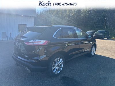 USED 2020 Ford Edge Titanium - Agate Black Exterior - $29,995 - Stock #A26090C - VIN 2FMPK4K96LBB38684
