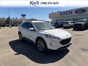 USED 2021 Ford Escape SEL Hybrid AWD - White Exterior - $23,995 - Stock #A26045A - VIN 1FMCU9CZ5MUA88019