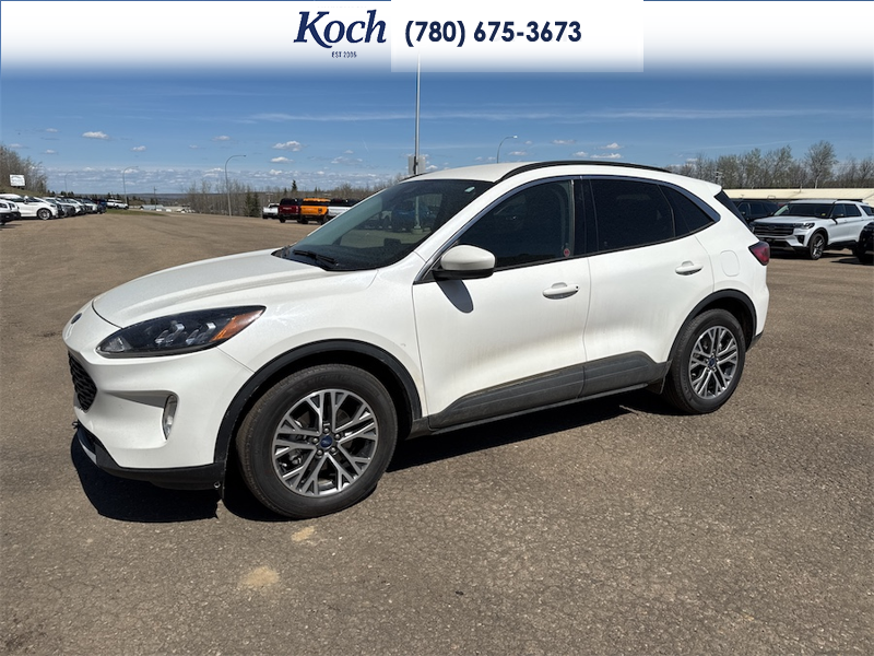 USED 2021 Ford Escape SEL Hybrid AWD - White Exterior - $23,995 - Stock #A26045A - VIN 1FMCU9CZ5MUA88019 - Photo 5