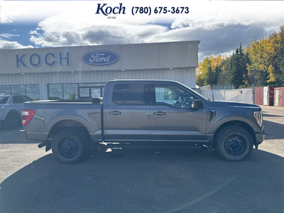 USED 2021 Ford F-150 Lariat - Carbonized Grey Metallic Exterior / BLACK LEATHER Interior - $52,995 - Stock #A26055A - VIN 1FTFW1E83MFD06318