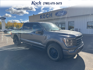 USED 2021 Ford F-150 Lariat - Carbonized Grey Metallic Exterior / BLACK LEATHER Interior - $52,995 - Stock #A26055A - VIN 1FTFW1E83MFD06318