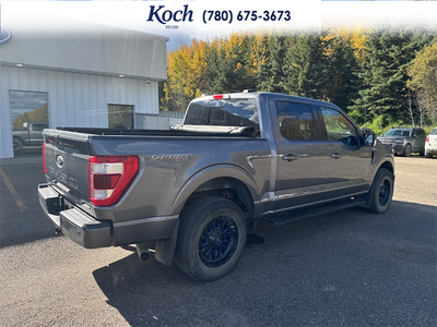 USED 2021 Ford F-150 Lariat - Carbonized Grey Metallic Exterior / BLACK LEATHER Interior - $52,995 - Stock #A26055A - VIN 1FTFW1E83MFD06318