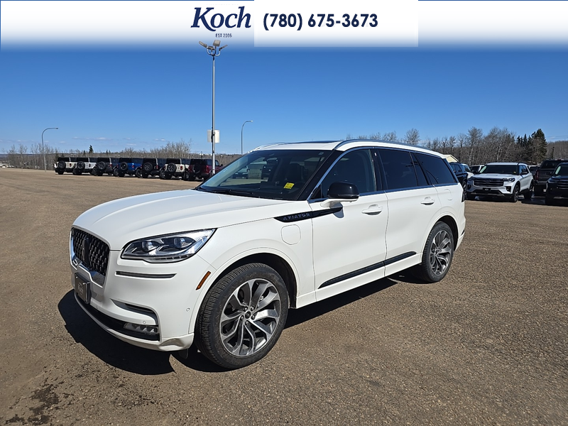 USED 2021 Lincoln Aviator Grand Touring - White Exterior - $59,995 - Stock #AR601 - VIN 5LMYJ8XY1MNL01629 - Photo 4