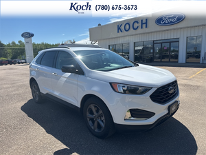 USED 2022 Ford Edge SEL - White Exterior - $29,995 - Stock #AR627 - VIN 2FMPK4J98NBA48165