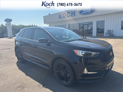 USED 2022 Ford Edge ST Line - Agate Black Exterior / EBONY ACTIVEX Interior - $26,995 - Stock #A26215A - VIN 2FMPK4J98NBA00584