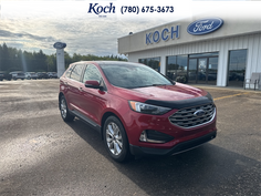 USED 2022 Ford Edge Titanium - Red Exterior - $33,995 - Stock #AR636 - VIN 2FMPK4K96NBA49555