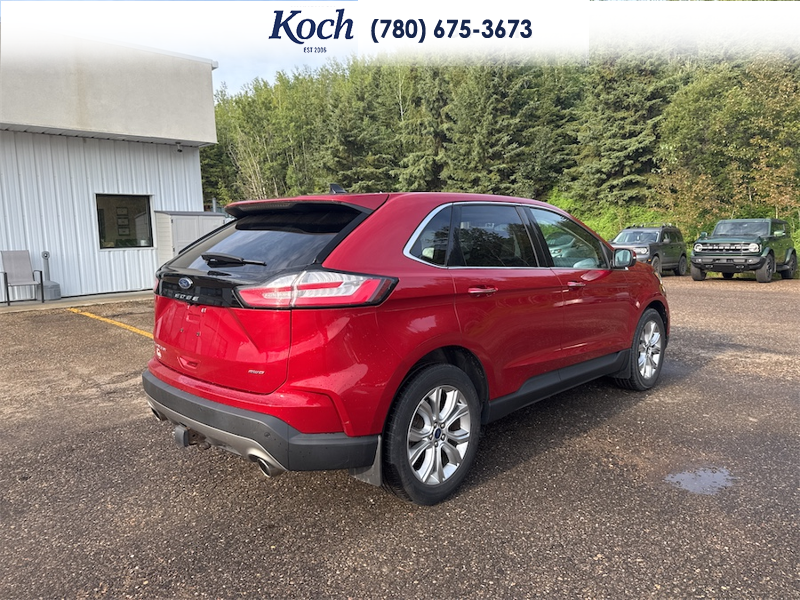 USED 2022 Ford Edge Titanium - Red Exterior - $33,995 - Stock #AR636 - VIN 2FMPK4K96NBA49555 - Photo 2