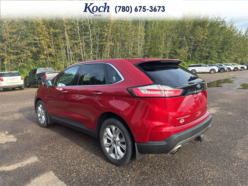 USED 2022 Ford Edge Titanium - Red Exterior - $33,995 - Stock #AR636 - VIN 2FMPK4K96NBA49555 - Photo 3