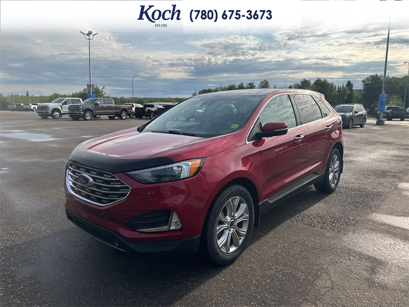 USED 2022 Ford Edge Titanium - Red Exterior - $33,995 - Stock #AR636 - VIN 2FMPK4K96NBA49555 - Photo 4