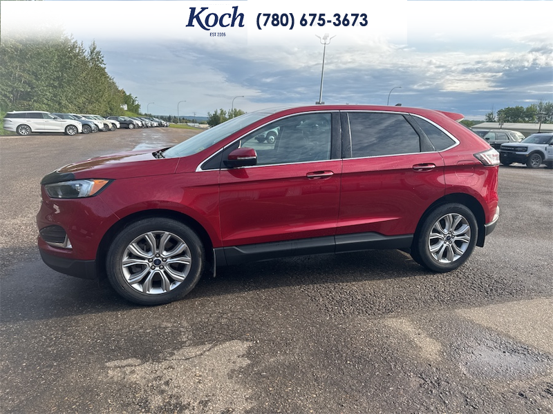 USED 2022 Ford Edge Titanium - Red Exterior - $33,995 - Stock #AR636 - VIN 2FMPK4K96NBA49555 - Photo 6