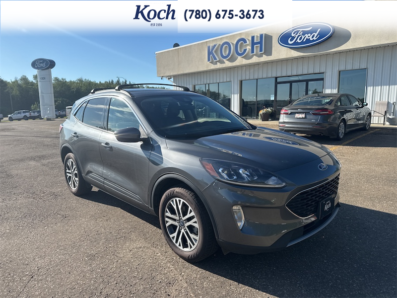 USED 2022 Ford Escape SEL AWD - Grey Exterior - $23,250 - Stock #AR624 - VIN 1FMCU9H6XNUA49927 - Photo 1