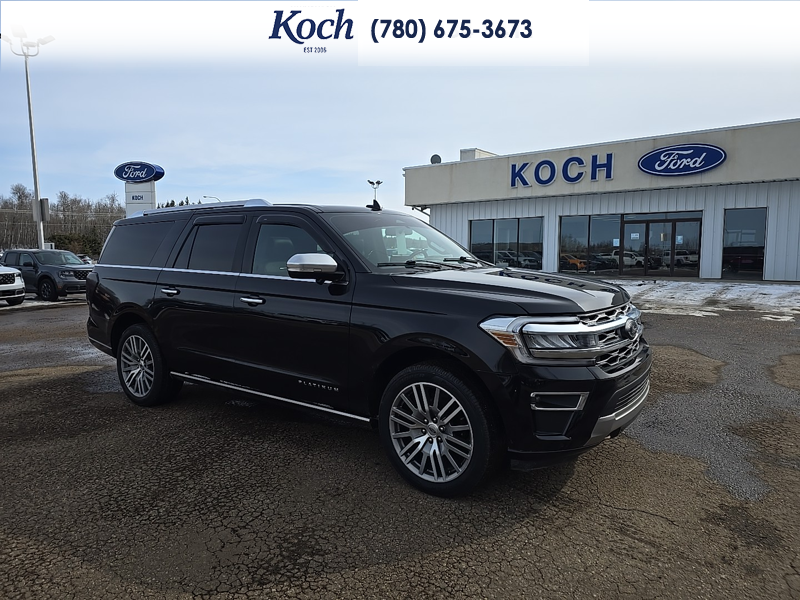 USED 2022 Ford Expedition Platinum Max - Black Exterior - $58,995 - Stock #A26114A - VIN 1FMJK1MT9NEA21475 - Photo 1