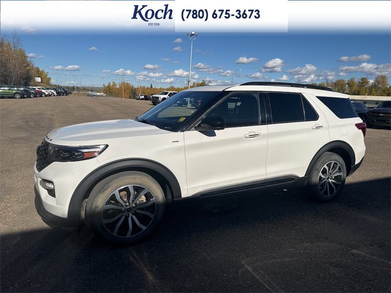 USED 2022 Ford Explorer ST-Line - Star White Tri-coat Metallic Exterior - $37,995 - Stock #A26150A - VIN 1FMSK8KH3NGB93212 - Photo 5