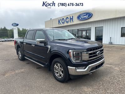 USED 2022 Ford F-150 Lariat - Antimatter Blue Metallic Exterior - $48,995 - Stock #AR666 - VIN 1FTFW1E89NFB25399