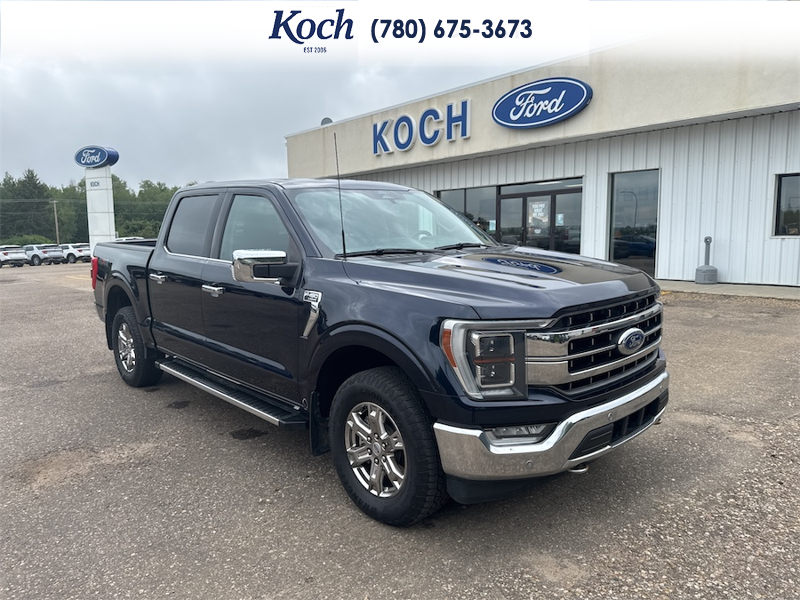 USED 2022 Ford F-150 Lariat - Antimatter Blue Metallic Exterior - $48,995 - Stock #AR666 - VIN 1FTFW1E89NFB25399 - Photo 1