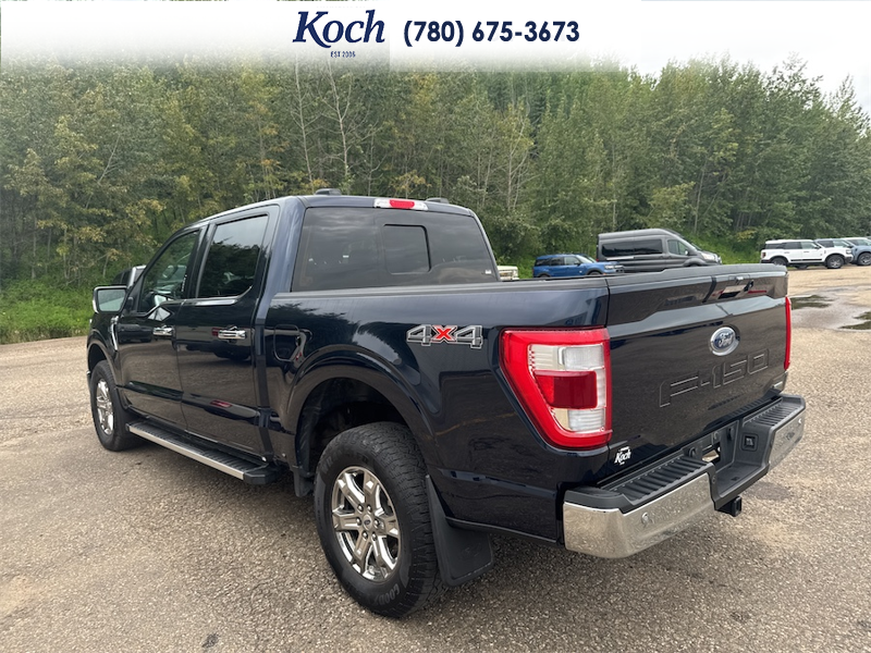 USED 2022 Ford F-150 Lariat - Antimatter Blue Metallic Exterior - $48,995 - Stock #AR666 - VIN 1FTFW1E89NFB25399 - Photo 3