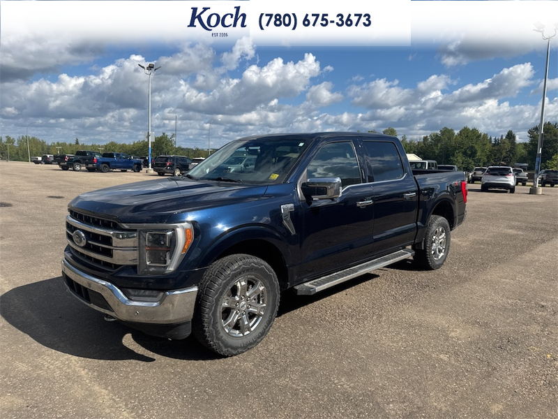 USED 2022 Ford F-150 Lariat - Antimatter Blue Metallic Exterior - $41,995 - Stock #AP719 - VIN 1FTFW1E58NFA36283 - Photo 4