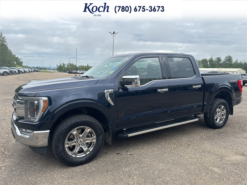 USED 2022 Ford F-150 Lariat - Antimatter Blue Metallic Exterior - $48,995 - Stock #AR666 - VIN 1FTFW1E89NFB25399 - Photo 5