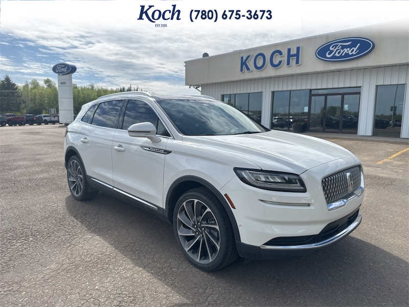 USED 2022 Lincoln Nautilus Reserve - Pristine White Metallic Tri-coat Exterior / EBONY PERFORATED LEATHER Interior - $41,995 - Stock #AR516 - VIN 2LMPJ8KP5NBL15659 - Photo 1