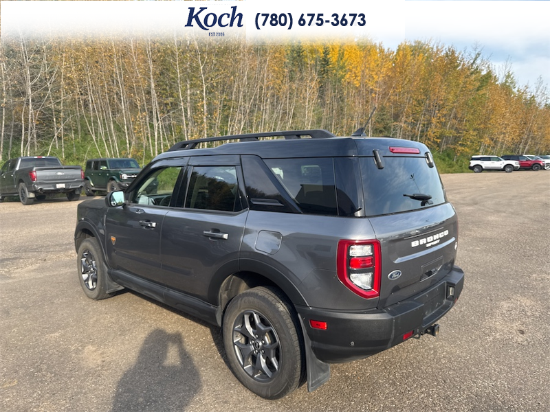 USED 2023 Ford Bronco Sport Badlands - Carbonized Grey Metallic Exterior / EBONY ROAST Interior - $35,850 - Stock #A26261A - VIN 3FMCR9D99PRD36350 - Photo 3