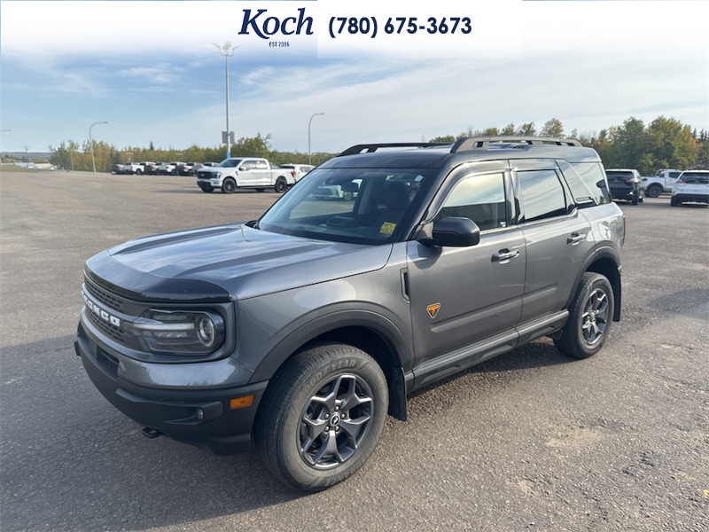 USED 2023 Ford Bronco Sport Badlands - Carbonized Grey Metallic Exterior / EBONY ROAST Interior - $35,850 - Stock #A26261A - VIN 3FMCR9D99PRD36350 - Photo 4