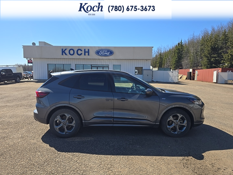 USED 2023 Ford Escape ST-Line Select - Carbonized Grey Metallic Exterior / EBONY VINYL/ RED STITCHING Interior - $29,995 - Stock #A26085A - VIN 1FMCU9NZ8PUA93510 - Photo 14