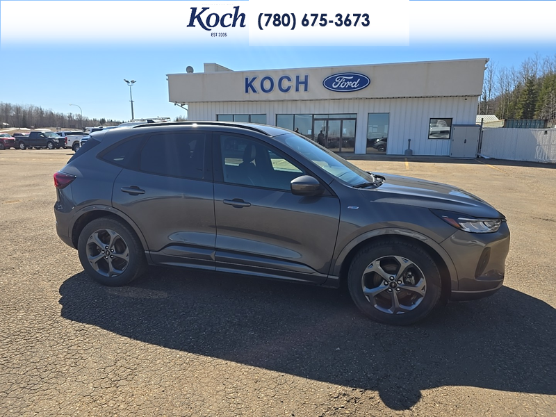 USED 2023 Ford Escape ST-Line Select - Carbonized Grey Metallic Exterior / EBONY VINYL/ RED STITCHING Interior - $29,995 - Stock #A26085A - VIN 1FMCU9NZ8PUA93510 - Photo 15