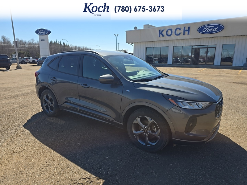 USED 2023 Ford Escape ST-Line Select - Carbonized Grey Metallic Exterior / EBONY VINYL/ RED STITCHING Interior - $29,995 - Stock #A26085A - VIN 1FMCU9NZ8PUA93510 - Photo 16