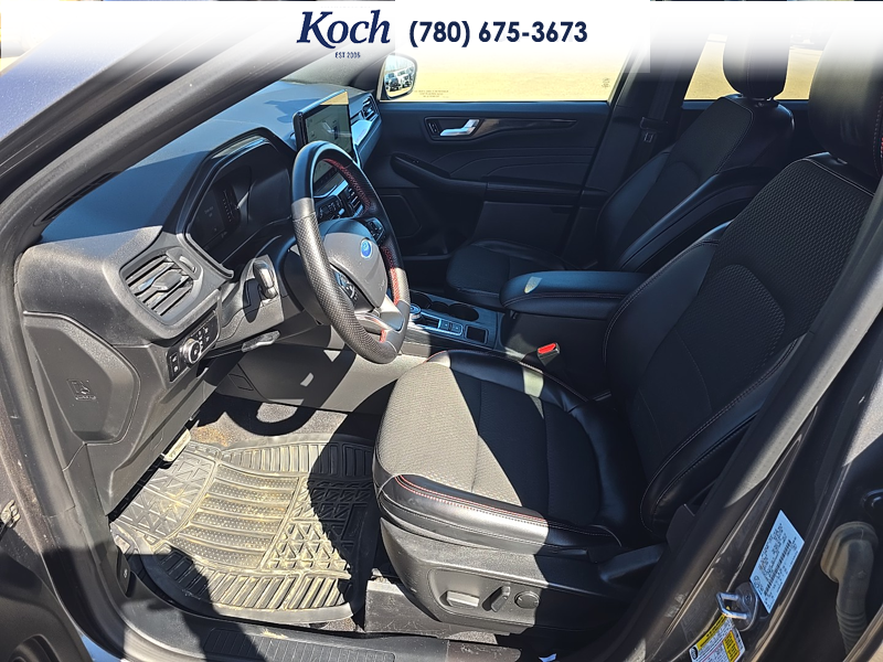 USED 2023 Ford Escape ST-Line Select - Carbonized Grey Metallic Exterior / EBONY VINYL/ RED STITCHING Interior - $29,995 - Stock #A26085A - VIN 1FMCU9NZ8PUA93510 - Photo 18
