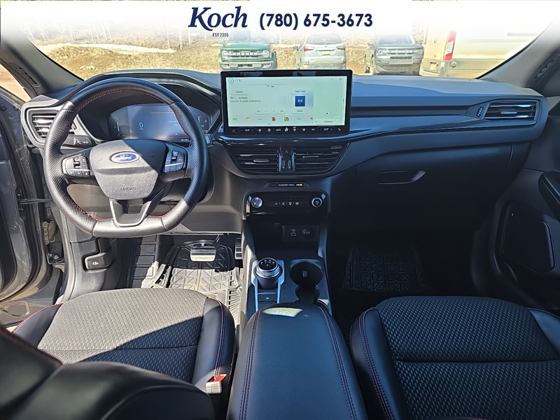USED 2023 Ford Escape ST-Line Select - Carbonized Grey Metallic Exterior / EBONY VINYL/ RED STITCHING Interior - $29,995 - Stock #A26085A - VIN 1FMCU9NZ8PUA93510 - Photo 20
