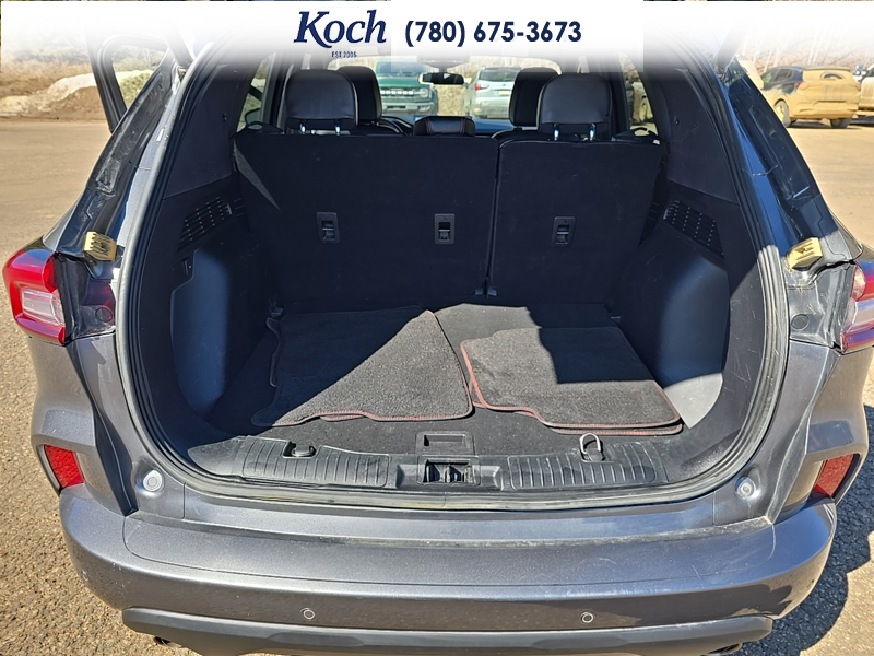 USED 2023 Ford Escape ST-Line Select - Carbonized Grey Metallic Exterior / EBONY VINYL/ RED STITCHING Interior - $29,995 - Stock #A26085A - VIN 1FMCU9NZ8PUA93510 - Photo 39