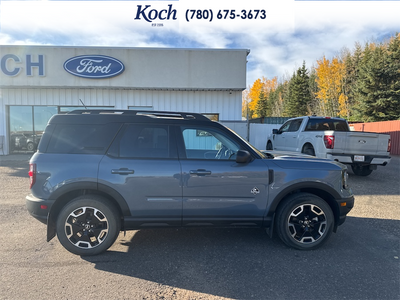 USED 2024 Ford Bronco Sport Outer Banks - Azure Grey Metallic Tri-coat Exterior - $34,995 - Stock #A26053A - VIN 3FMCR9C68RRE90896