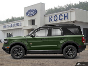 USED 2024 Ford Bronco Sport Badlands - Eruption Green Metallic Exterior / EBONY ROAST Interior - $36,495 - Stock #A26045B - VIN 3FMCR9D9XRRE97079