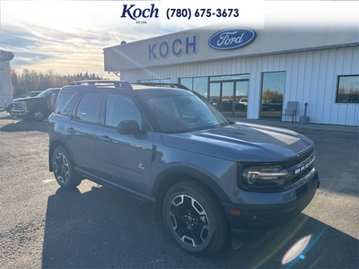 USED 2024 Ford Bronco Sport Outer Banks - Azure Grey Metallic Tri-coat Exterior - $34,995 - Stock #A26053A - VIN 3FMCR9C68RRE90896