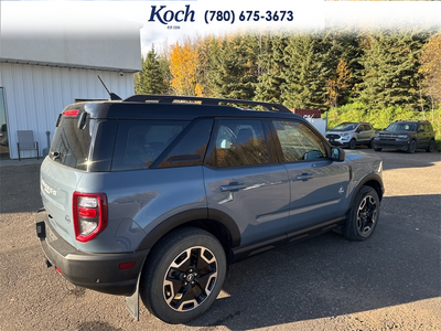 USED 2024 Ford Bronco Sport Outer Banks - Azure Grey Metallic Tri-coat Exterior - $34,995 - Stock #A26053A - VIN 3FMCR9C68RRE90896
