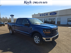 USED 2024 Ford F-150 XL - Atlas Blue Metallic Exterior / MEDIUM DARK SLATE CLOTH Interior - $44,750 - Stock #A26137A - VIN 1FTFW1L87RKE71645