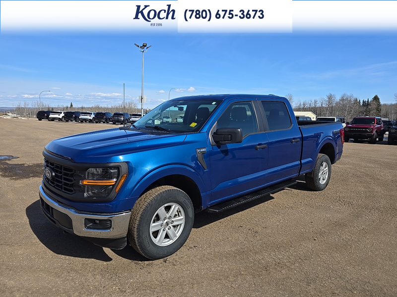 USED 2024 Ford F-150 XL - Atlas Blue Metallic Exterior / MEDIUM DARK SLATE CLOTH Interior - $44,750 - Stock #A26137A - VIN 1FTFW1L87RKE71645 - Photo 4