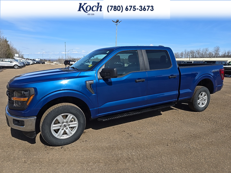 USED 2024 Ford F-150 XL - Atlas Blue Metallic Exterior / MEDIUM DARK SLATE CLOTH Interior - $44,750 - Stock #A26137A - VIN 1FTFW1L87RKE71645 - Photo 5