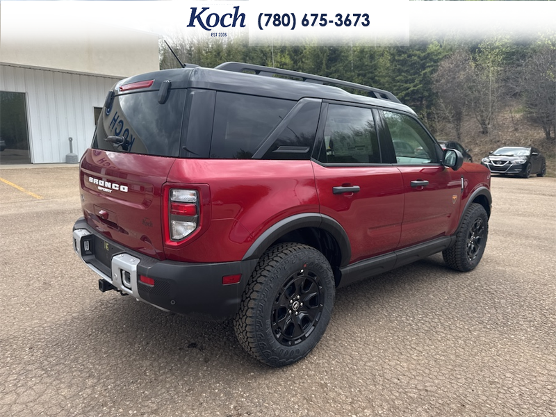 NEW 2025 Ford Bronco Sport Badlands - Ruby Red Tri-coat Metallic Exterior / DARK SPACE GREY LEATHER Interior - $54,660 - Stock #A25287 - VIN 3FMCR9DA6SRF73963 - Photo 11