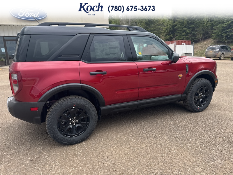 NEW 2025 Ford Bronco Sport Badlands - Ruby Red Tri-coat Metallic Exterior / DARK SPACE GREY LEATHER Interior - $54,660 - Stock #A25287 - VIN 3FMCR9DA6SRF73963 - Photo 12