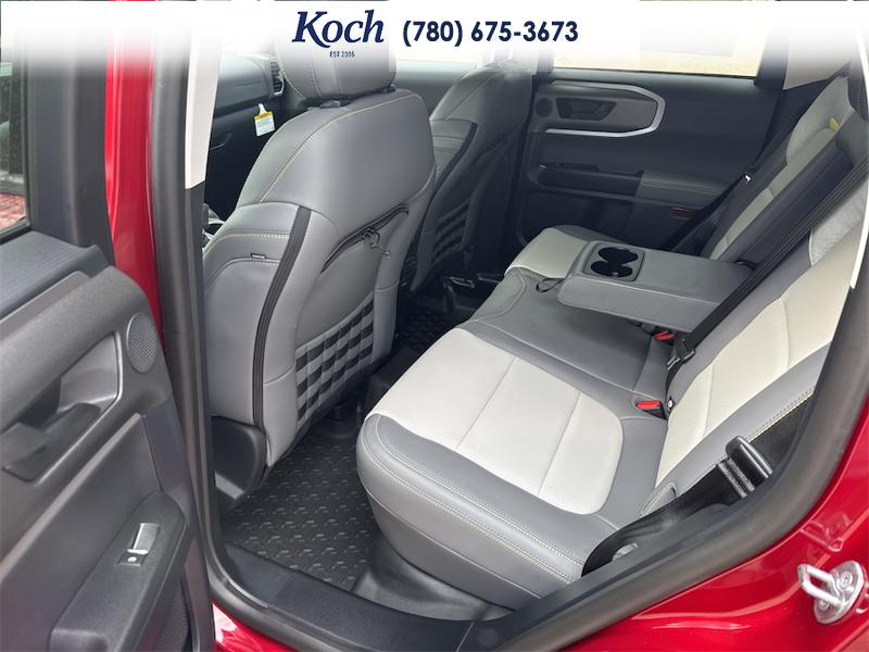 NEW 2025 Ford Bronco Sport Badlands - Ruby Red Tri-coat Metallic Exterior / DARK SPACE GREY LEATHER Interior - $54,660 - Stock #A25287 - VIN 3FMCR9DA6SRF73963 - Photo 18