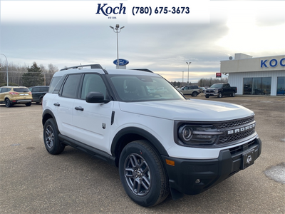 NEW 2025 Ford Bronco Sport Big Bend - Oxford White Exterior / LIGHT SMOKED TRUFFLE Interior - $37,725 - Stock #A25227 - VIN 3FMCR9BN9SRF12550