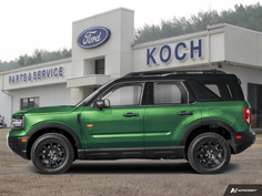 NEW 2025 Ford Bronco Sport Badlands - Eruption Green Metallic Exterior / DARK SPACE GREY LEATHER Interior - $52,460 - Stock #A25297 - VIN 3FMCR9DA3SRF33808