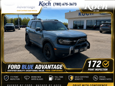 USED 2025 Ford Bronco Sport Badlands Certified Pre-Owned - Blue Exterior - $50,695 - Stock #AR564 - VIN 3FMCR9DA3SRE50072