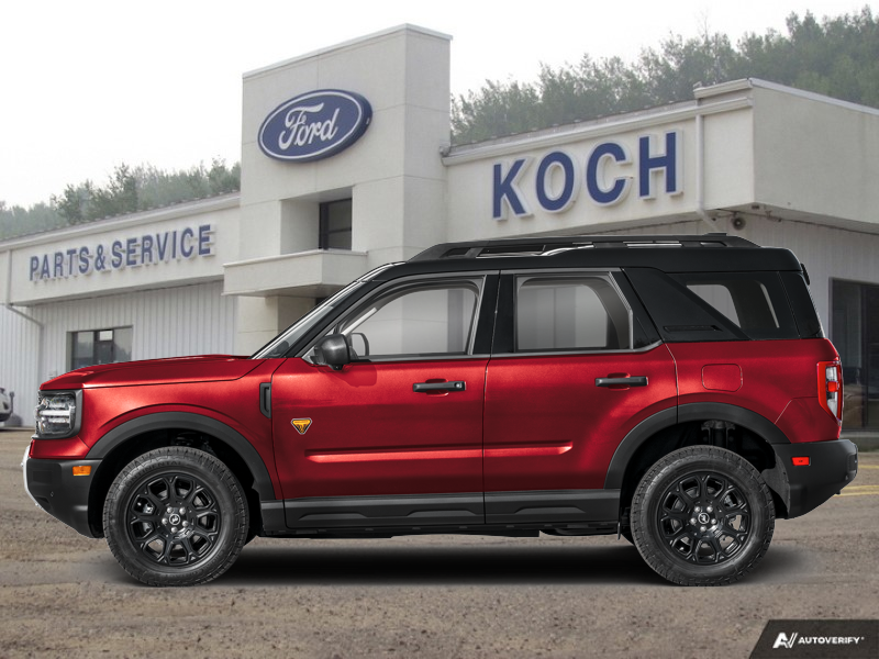 USED 2025 Ford Bronco Sport Badlands - Ruby Red Metallic Tc Exterior - $41,250 - Stock #A26090B - VIN 3FMCR9DA7SRE11548 - Photo 1