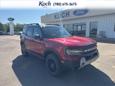 USED 2025 Ford Bronco Sport Badlands - Ruby Red Metallic Tc Exterior - $41,250 - Stock #A26090B - VIN 3FMCR9DA7SRE11548