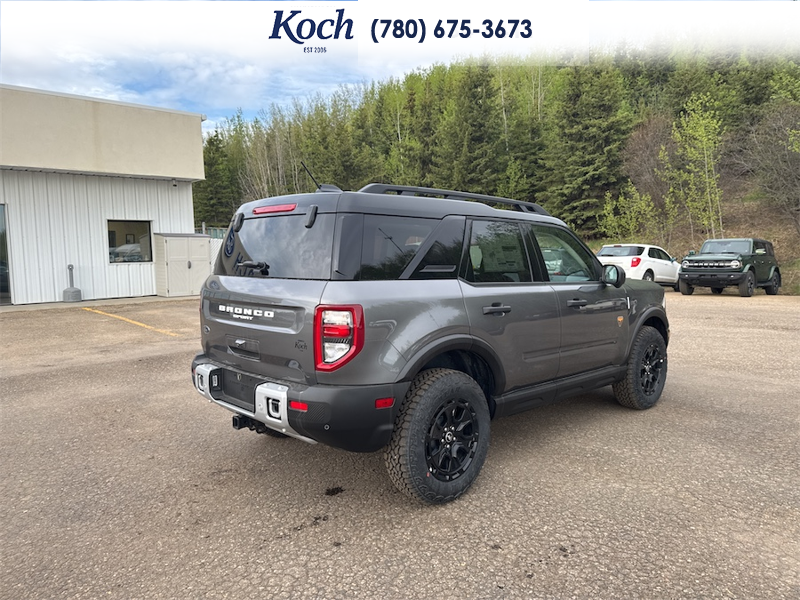 NEW 2025 Ford Bronco Sport Badlands - Carbonized Grey Metallic Exterior / DARK SPACE GREY LEATHER Interior - $54,615 - Stock #A25286 - VIN 3FMCR9DA8SRF75018 - Photo 2