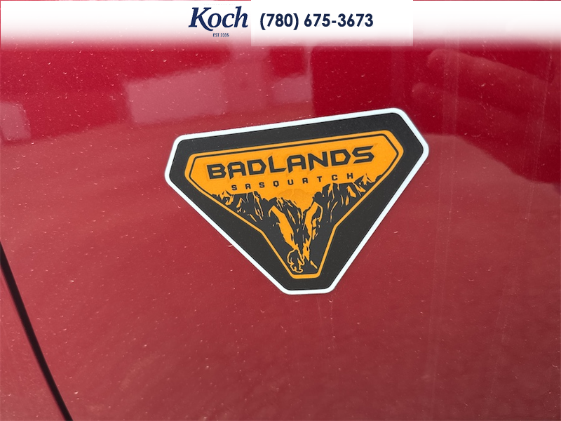NEW 2025 Ford Bronco Sport Badlands - Ruby Red Tri-coat Metallic Exterior / DARK SPACE GREY LEATHER Interior - $54,660 - Stock #A25287 - VIN 3FMCR9DA6SRF73963 - Photo 35